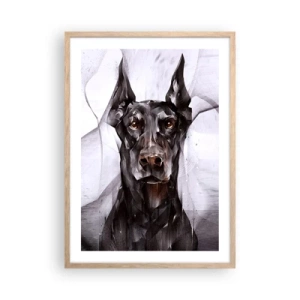 Poster in light oak frame - Born to Nobility - 50x70 cm