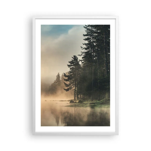 Poster in white frmae - Birth of a Day - 50x70 cm
