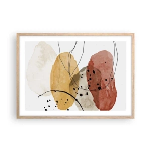 Poster in light oak frame - Like a Light Air - 70x50 cm