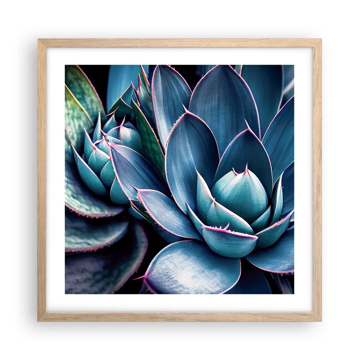 Poster in light oak frame - Vital Strength - 50x50 cm