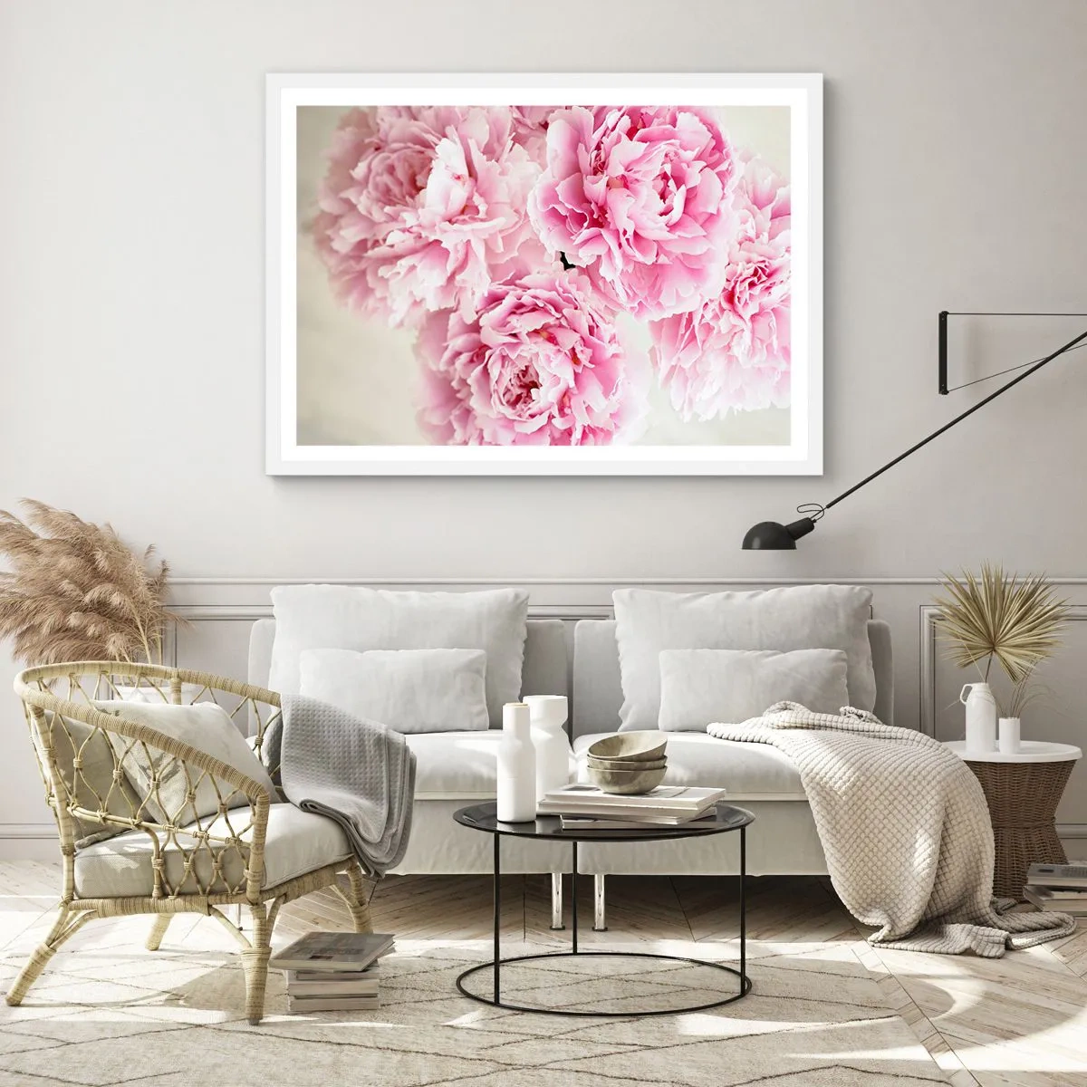 Poster in white frmae - In Pink Splendour - 91x61 cm