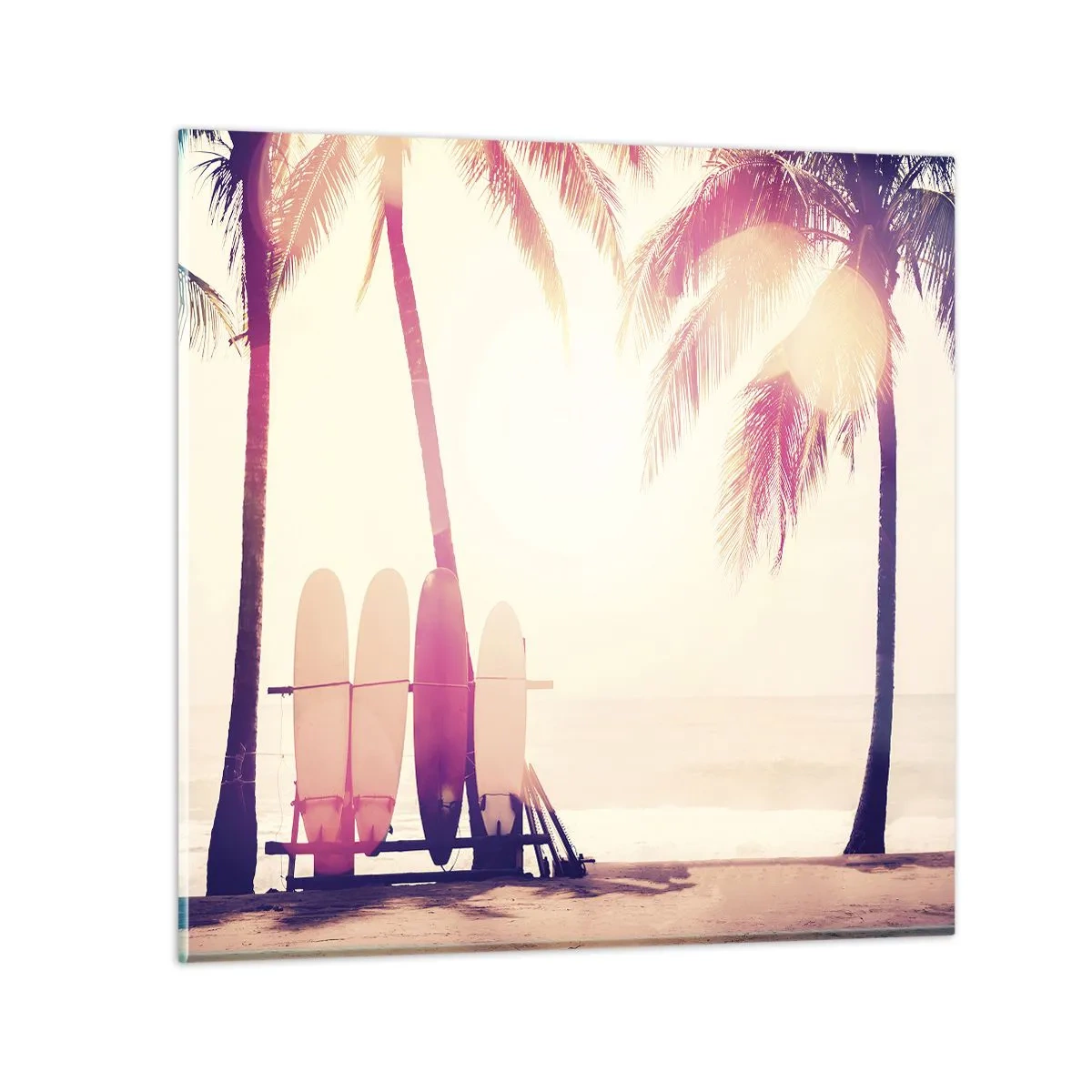 Glass picture - It Will Be a Wonderful Day - 70x70 cm