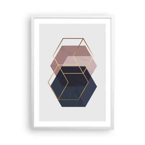 Poster in white frmae - Power of Simplicity - 50x70 cm