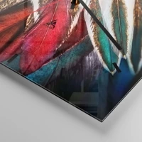 Clock face with lines