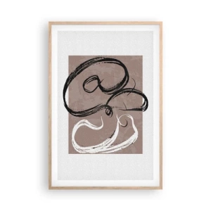 Poster in light oak frame - Composition -In Search of Completeness - 61x91 cm