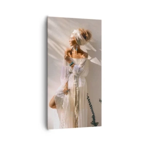 Canvas picture - Sun and Girl - 65x120 cm
