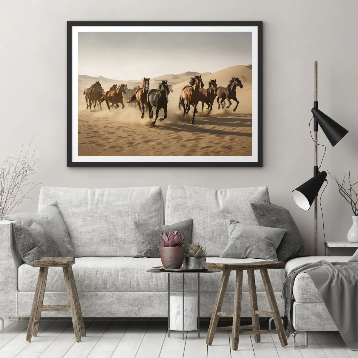 Poster in black frame - Free as a Wind - 40x30 cm
