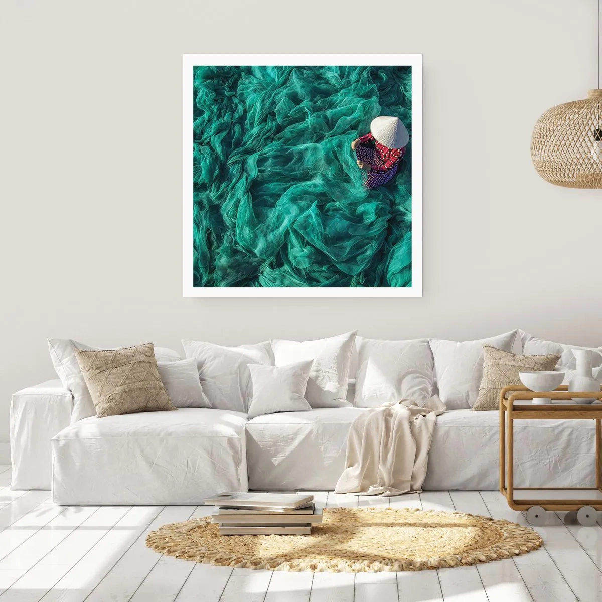 Poster - In the Sea of Nets - 40x40 cm