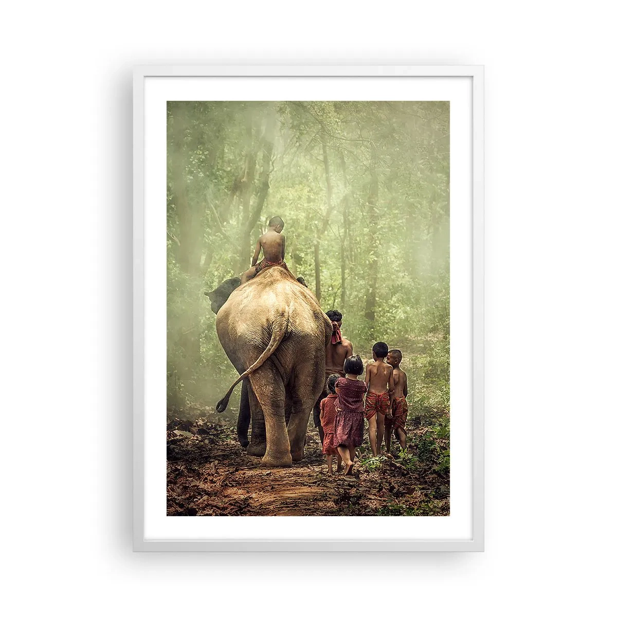 Poster in white frmae - New Jungle Book - 50x70 cm