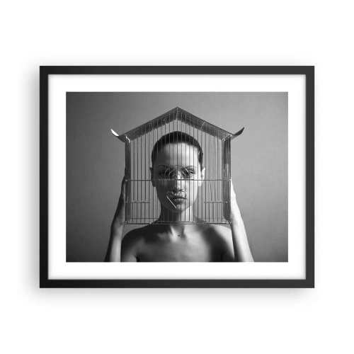 Poster in black frame - A Bit Surrealistic Portrat - 50x40 cm