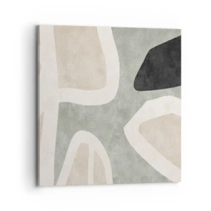 Canvas picture - Composition with a Black Motif - 70x70 cm