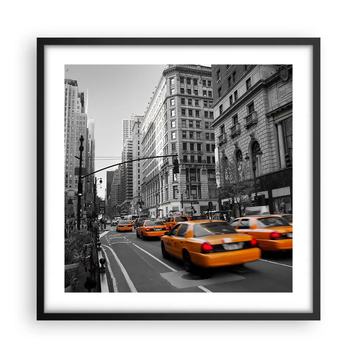 Poster in black frame - Suns of a Big City - 50x50 cm