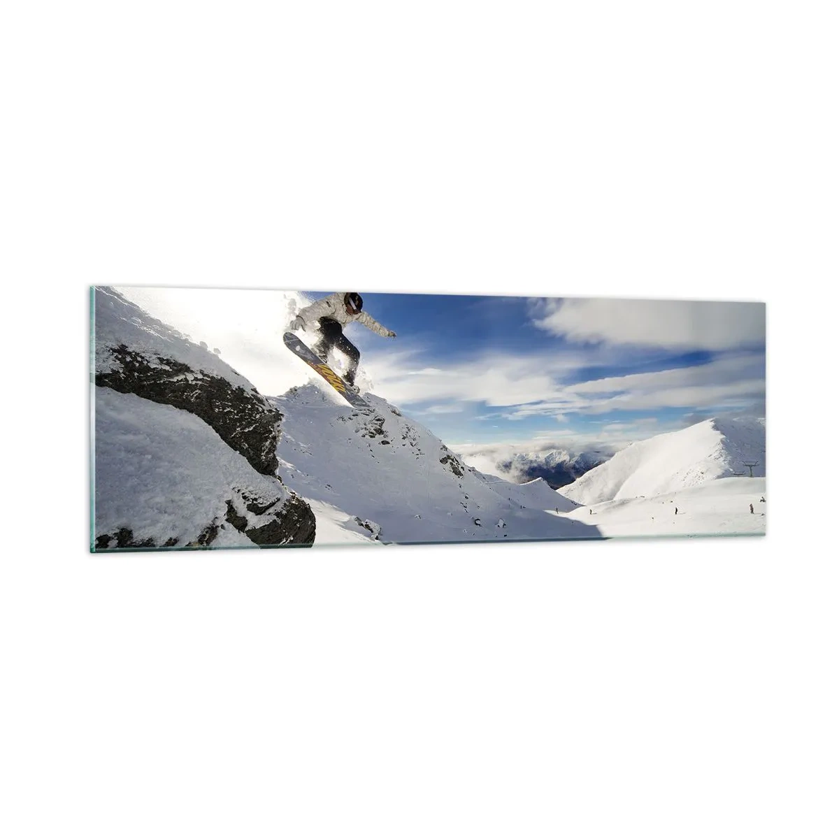 Glass picture - Freedom without Borders - 90x30 cm