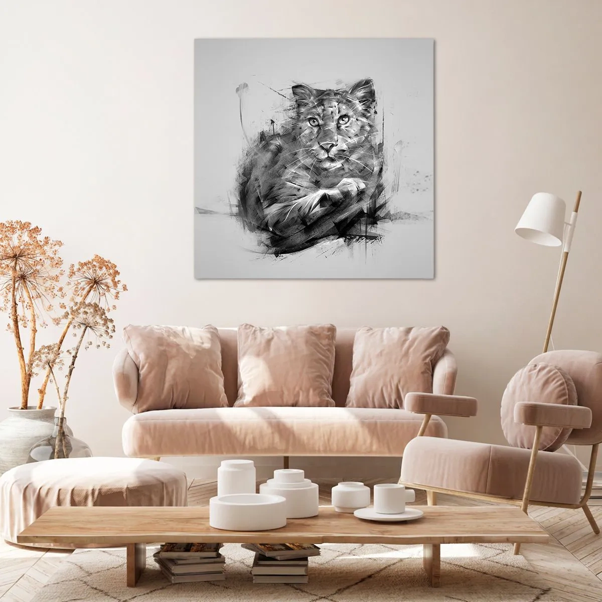 Canvas picture - Yes, I Am Listening - 50x50 cm