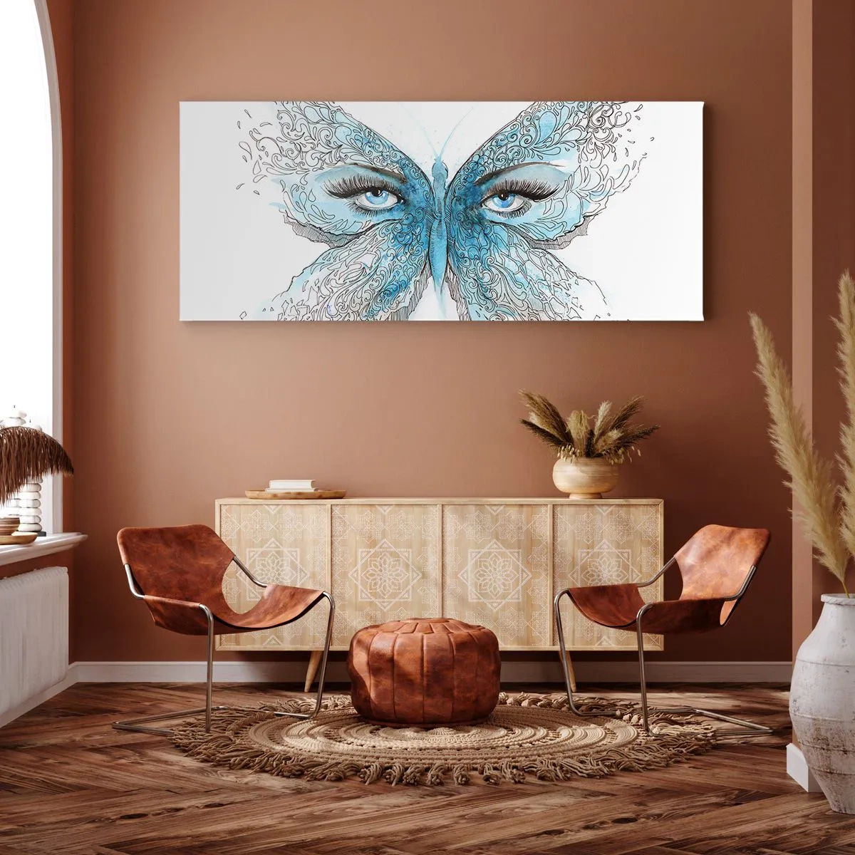 Canvas picture - Eros Praying Mantis - 100x40 cm