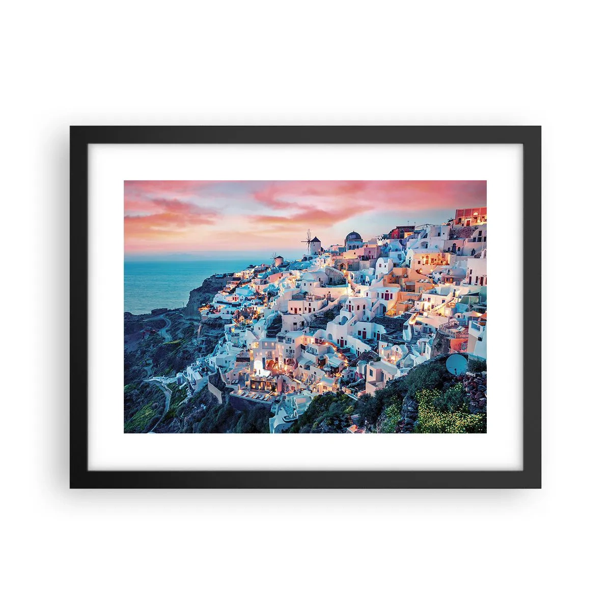 Poster in black frame - Your Big Greek Holidays - 40x30 cm