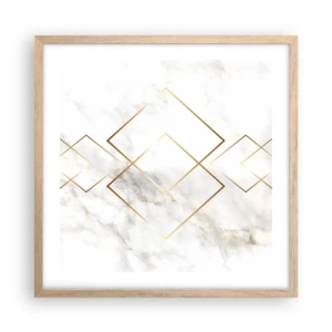 Poster in light oak frame - View over Infinity - 50x50 cm