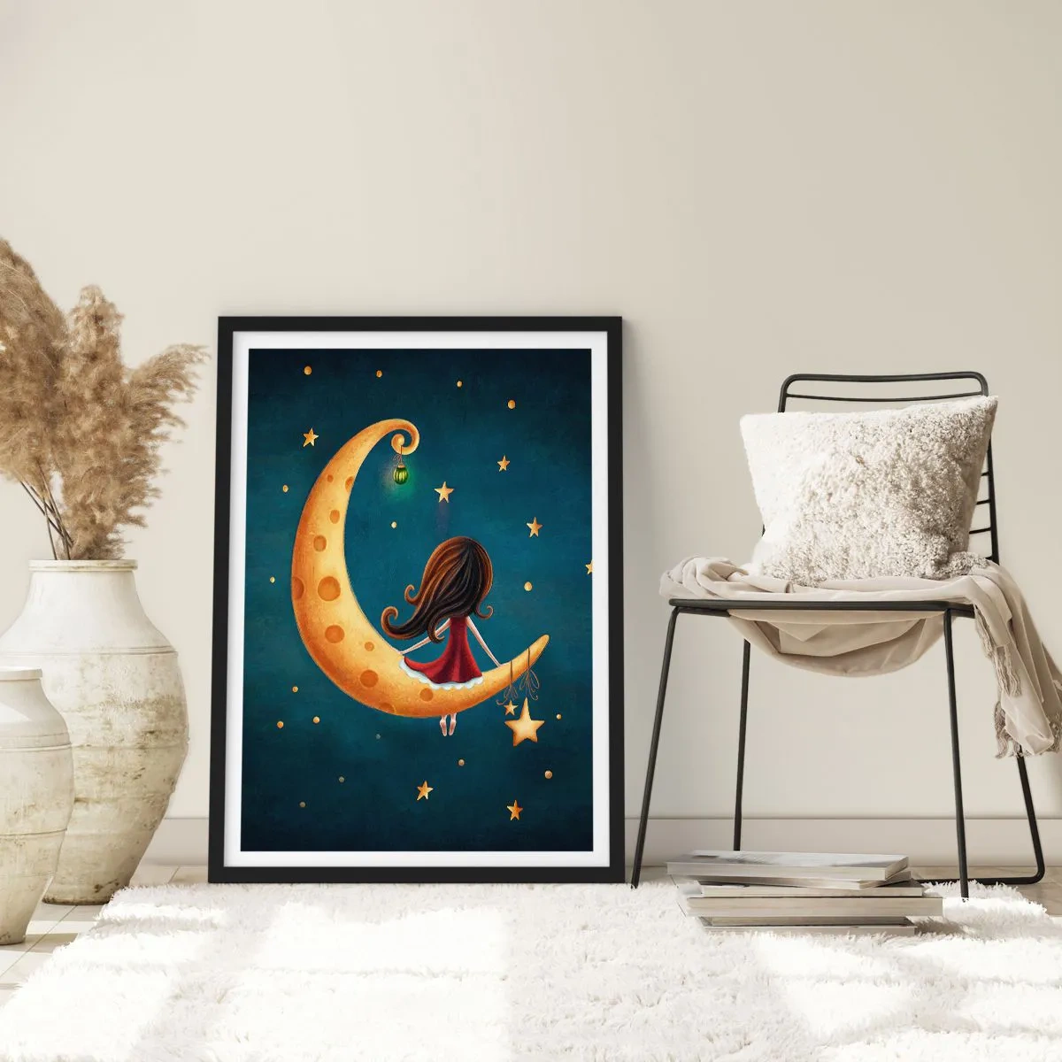 Poster in black frame - Once Upon a Time… - 70x100 cm