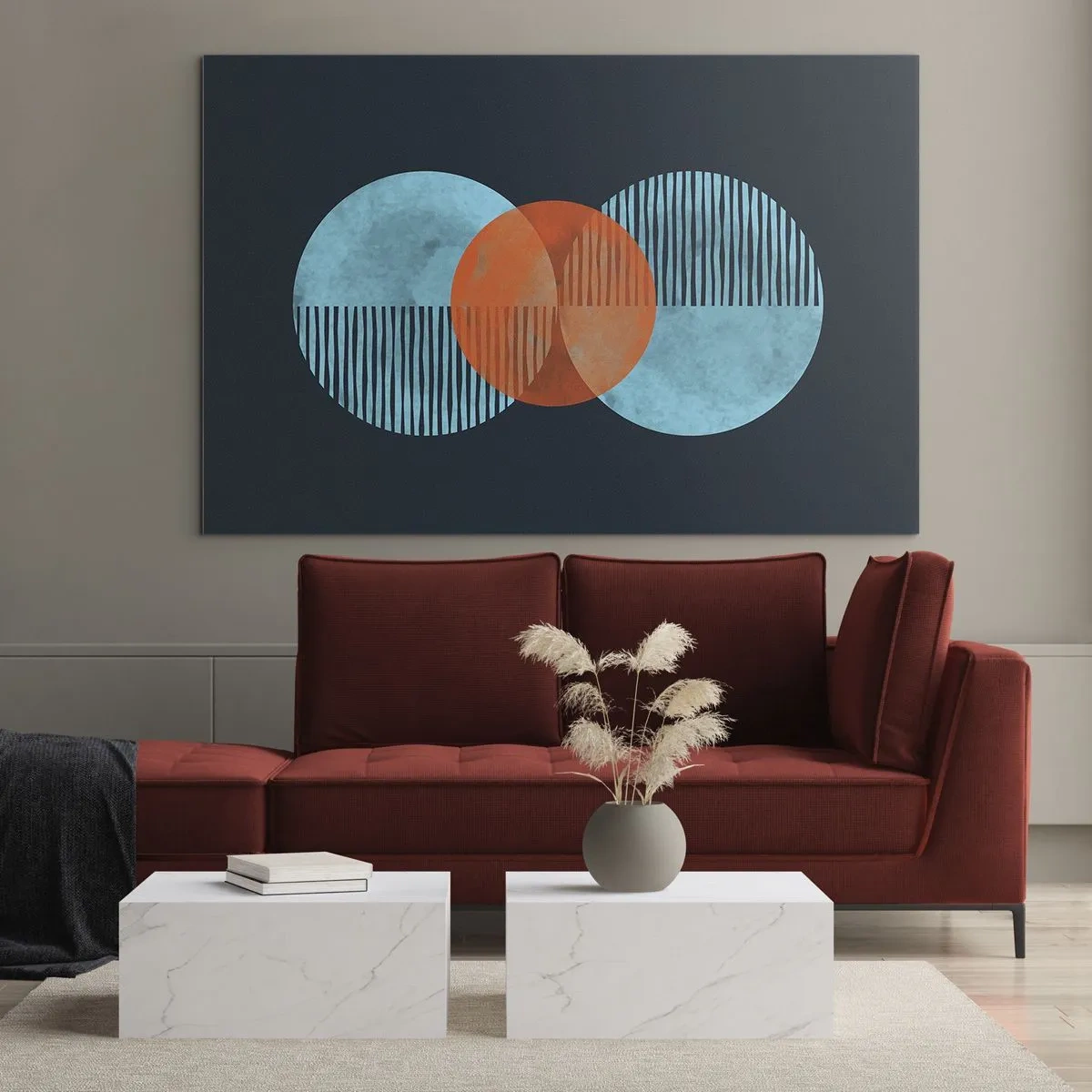 Glass picture - Symmetrical Composition - 120x80 cm