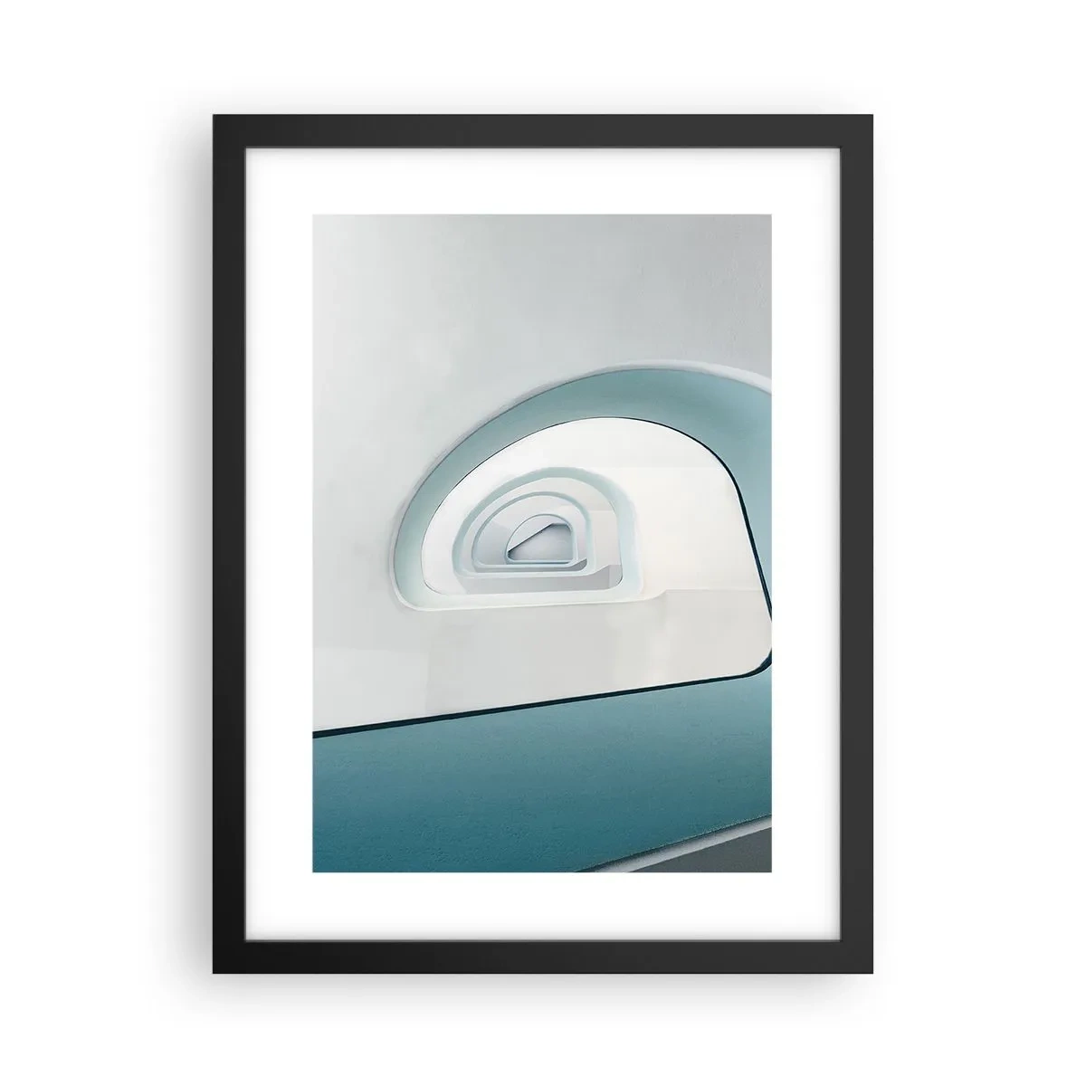 Poster in black frame - To the Bottom of Blue - 30x40 cm