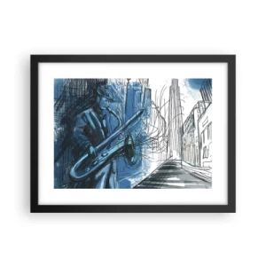 Poster in black frame - City Rhapsody - 40x30 cm