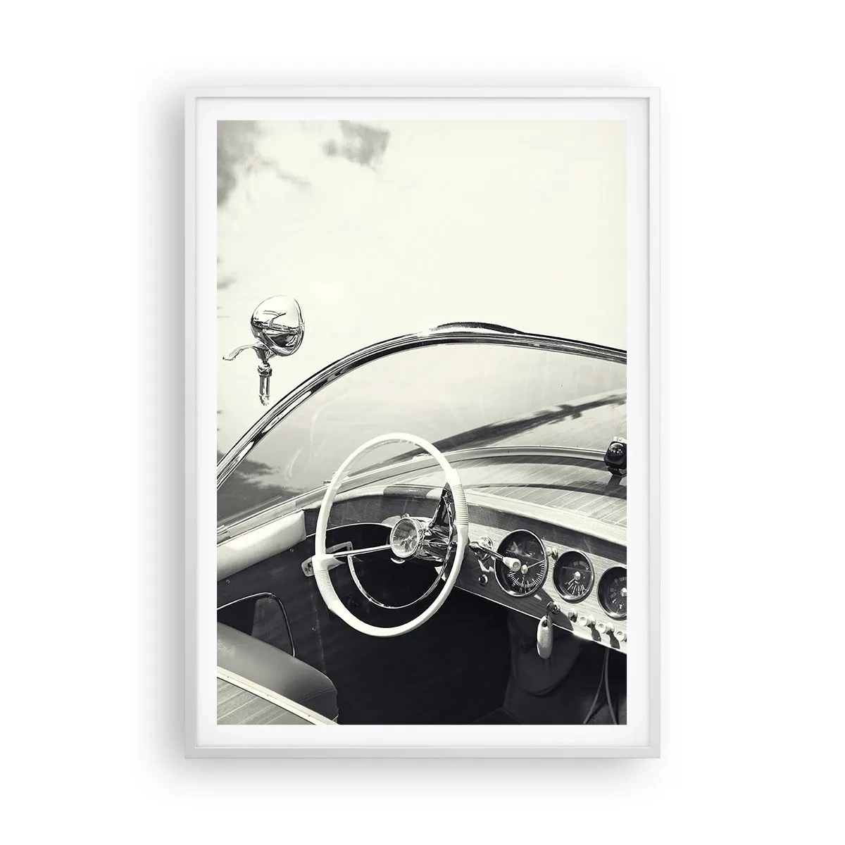 Poster in white frmae - Weather for the Rich - 70x100 cm