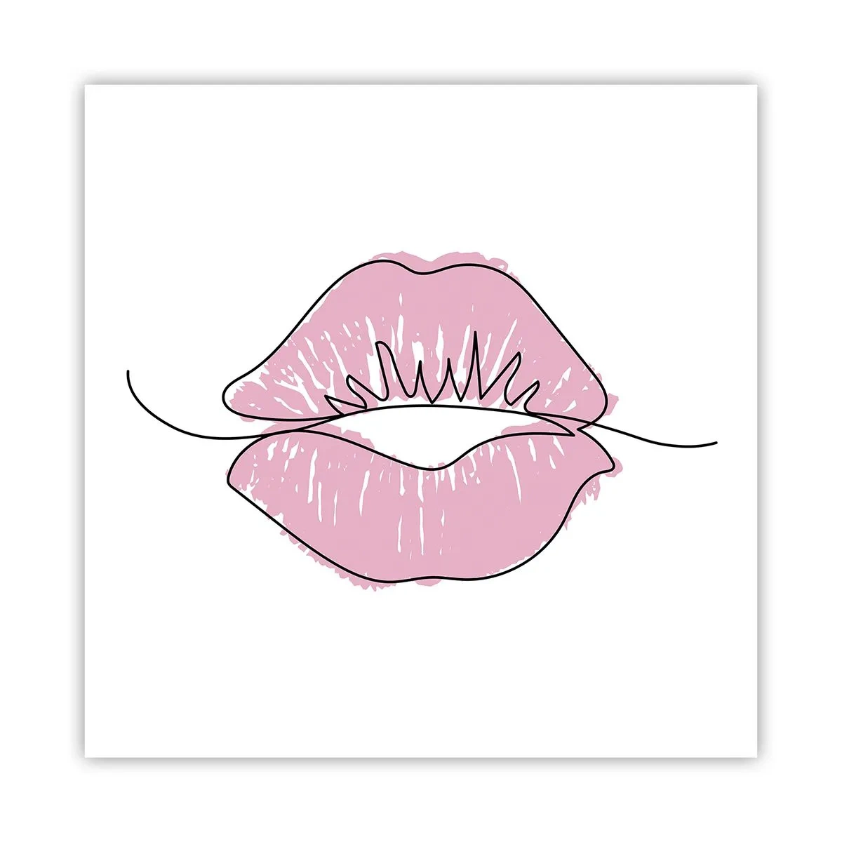 Poster - Ready for a Kiss? - 60x60 cm