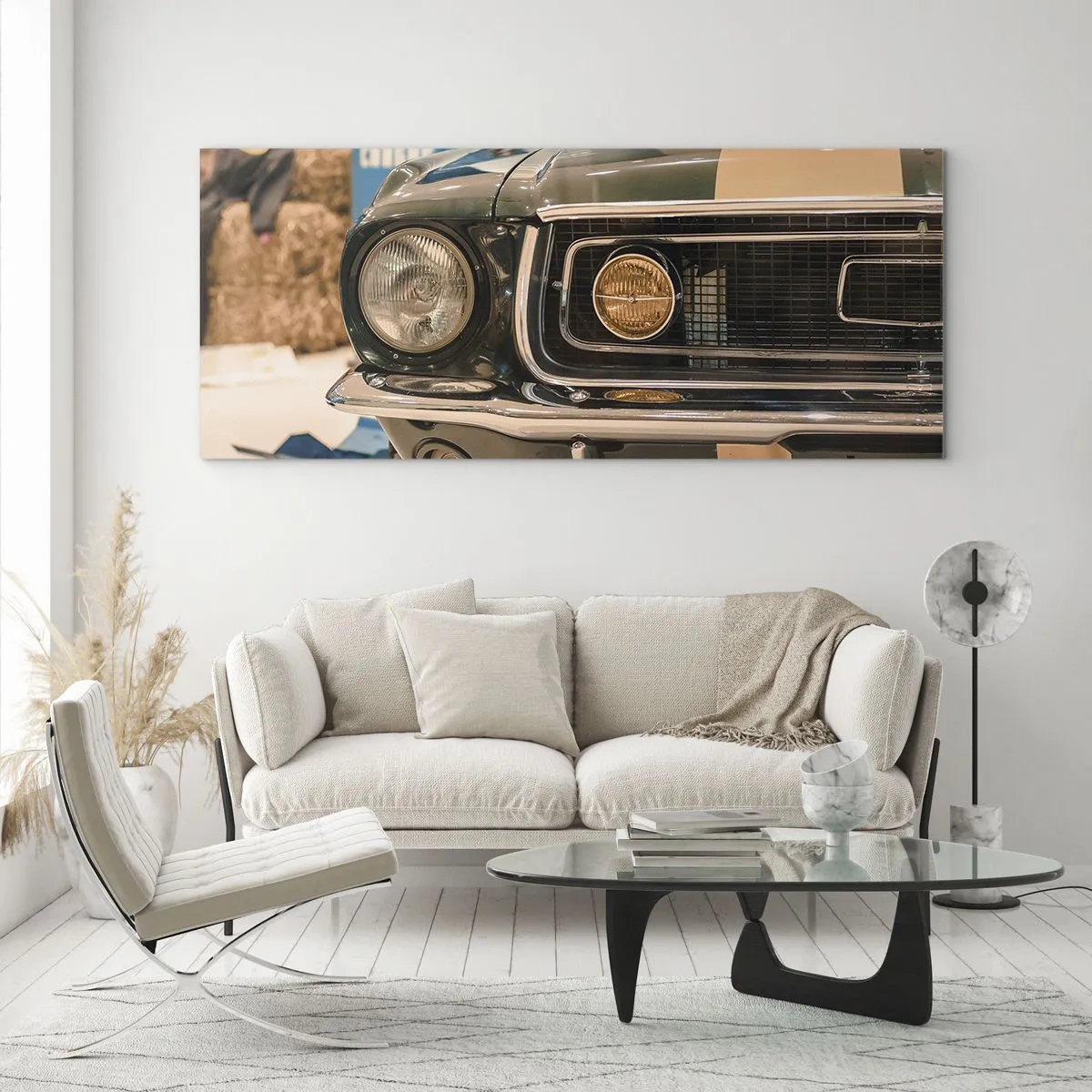 Glass picture - Encounter with the Legend - 100x40 cm
