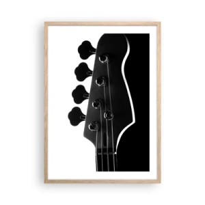 Poster in light oak frame - Rock Silence - 50x70 cm