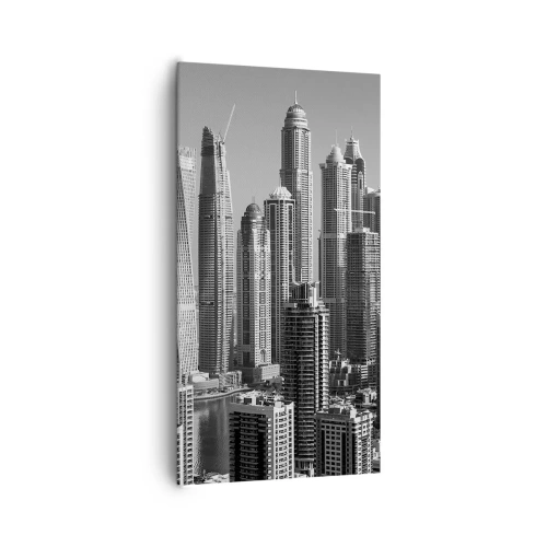 Canvas picture - City over a Desert - 65x120 cm
