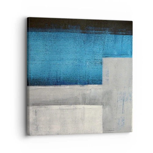 Canvas picture - Poetic Composition of Blue and Grey - 30x30 cm
