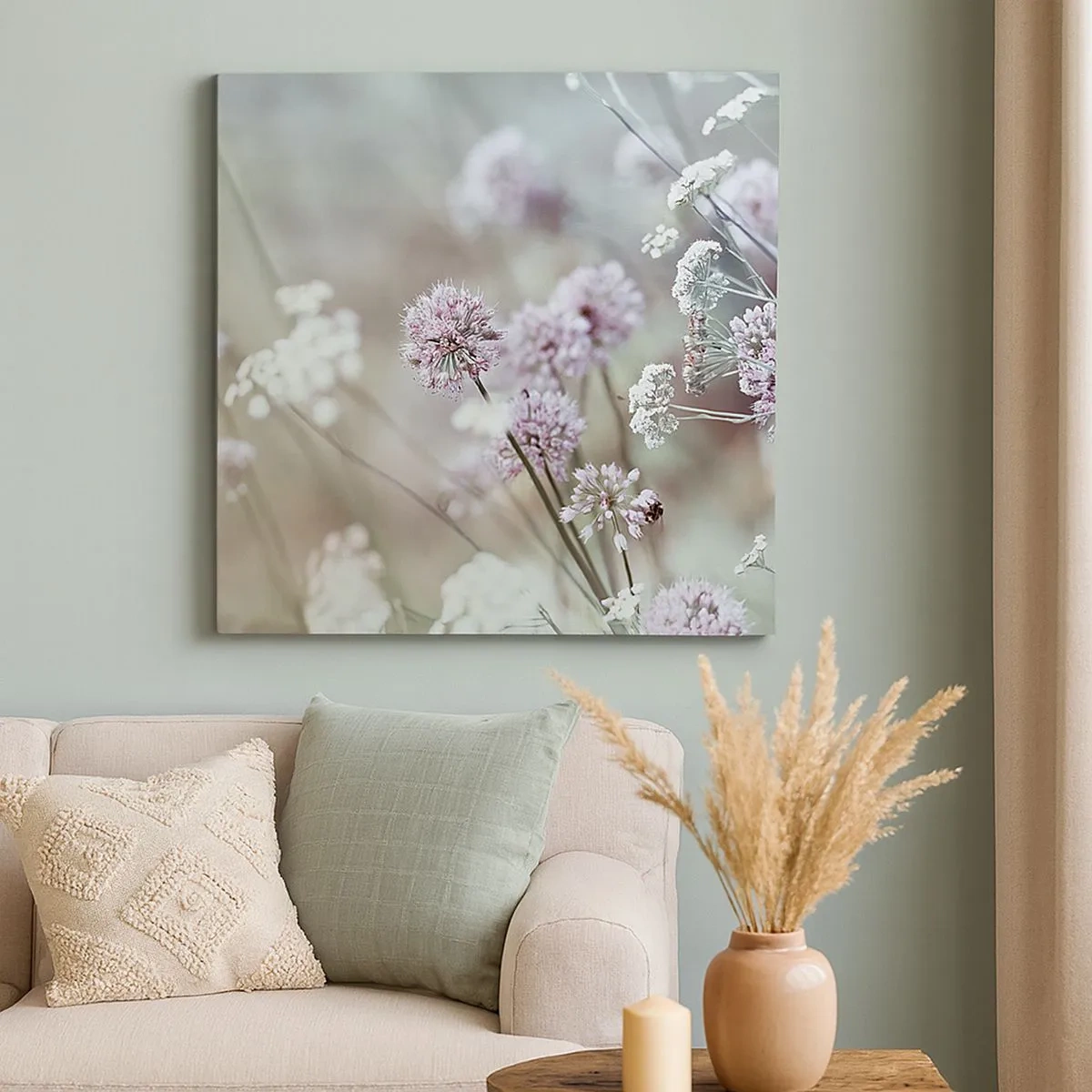 Canvas picture - Sweet Filigrees of Herbs - 30x30 cm