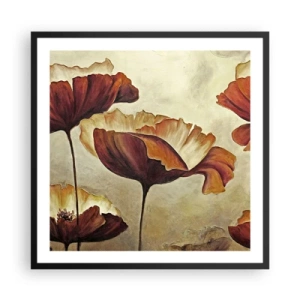 Poster in black frame - Piece of Meadow - 60x60 cm