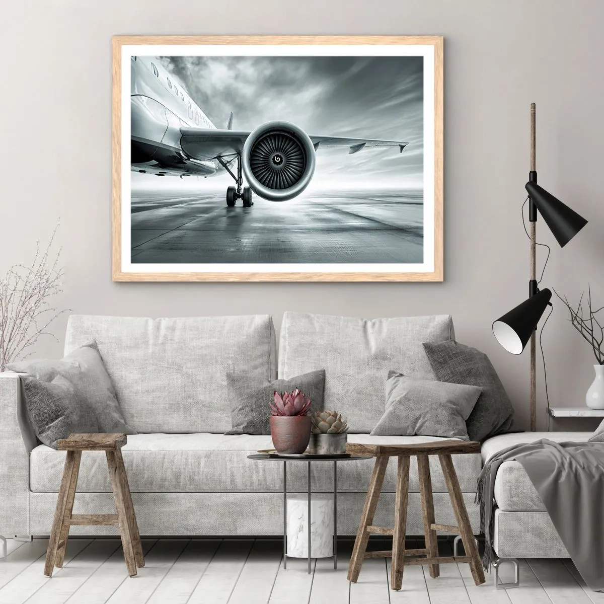 Poster in light oak frame - There Is Power! - 50x40 cm