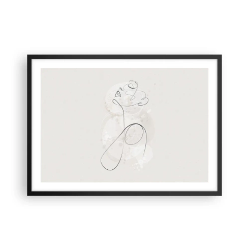 Poster in black frame - Spiral of Beauty - 70x50 cm