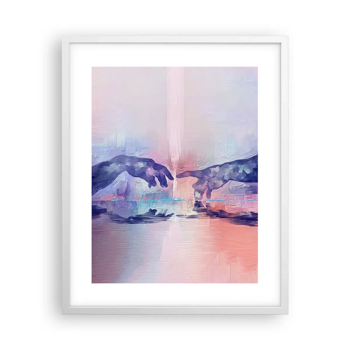 Poster in white frmae - Godly Spark of Life - 40x50 cm