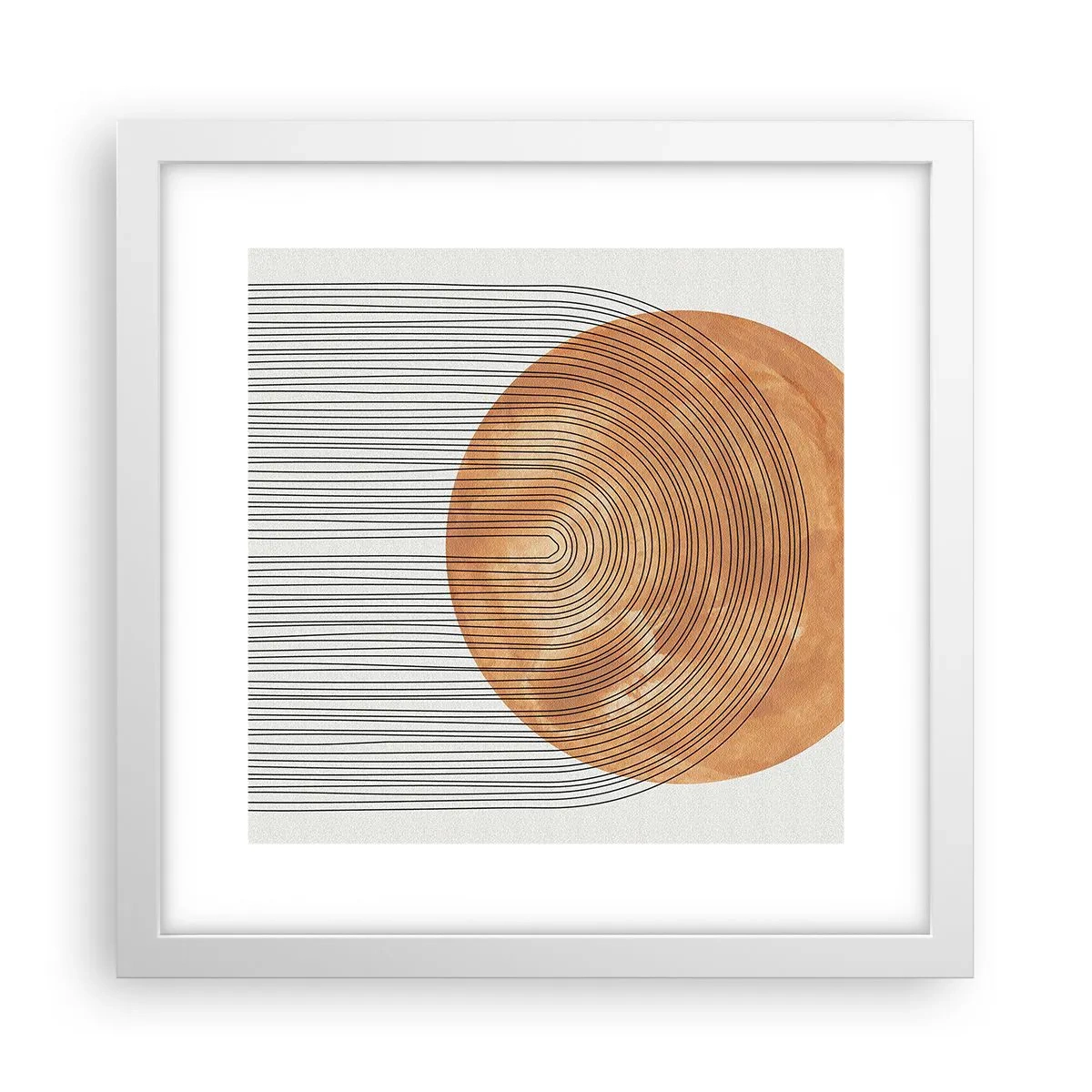 Poster in white frmae - Sunny Composition - 30x30 cm