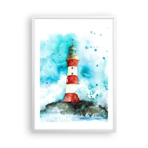 Poster in white frmae - Unity of Elements - 50x70 cm