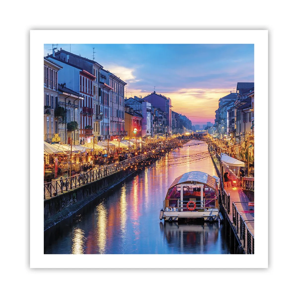Poster - Evening of Light and Fun - 60x60 cm