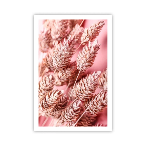 Poster - Flowery Cascade in Pink - 61x91 cm