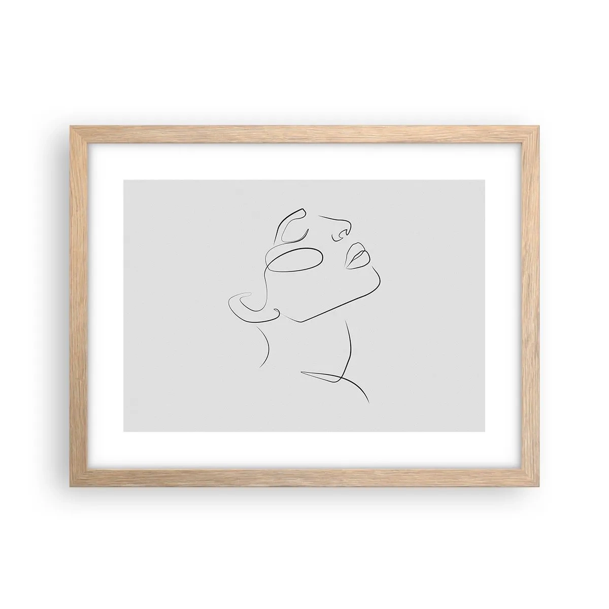 Poster in light oak frame - Meanders of a Dream - 40x30 cm