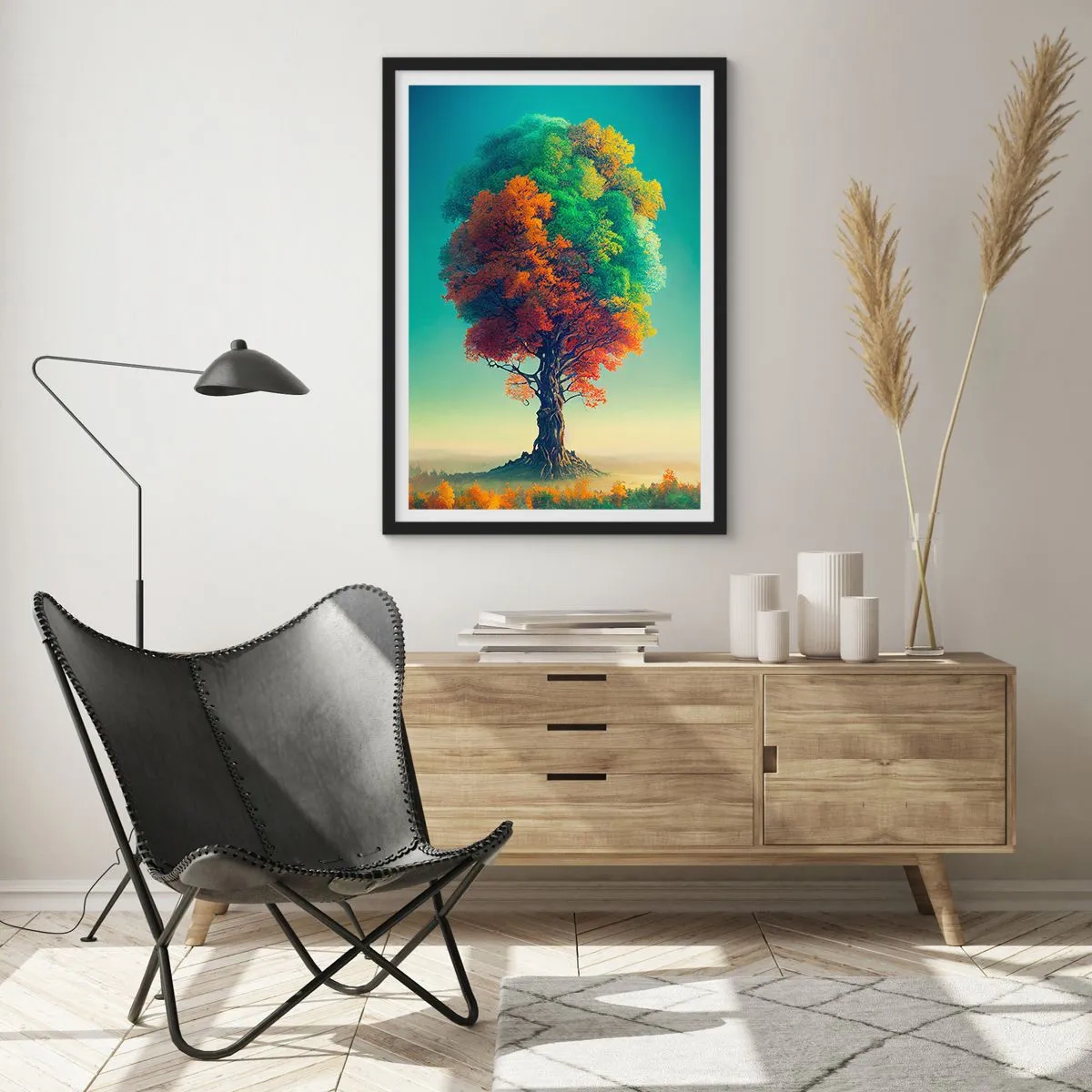 Poster in black frame - Oak - Father of Nature - 61x91 cm
