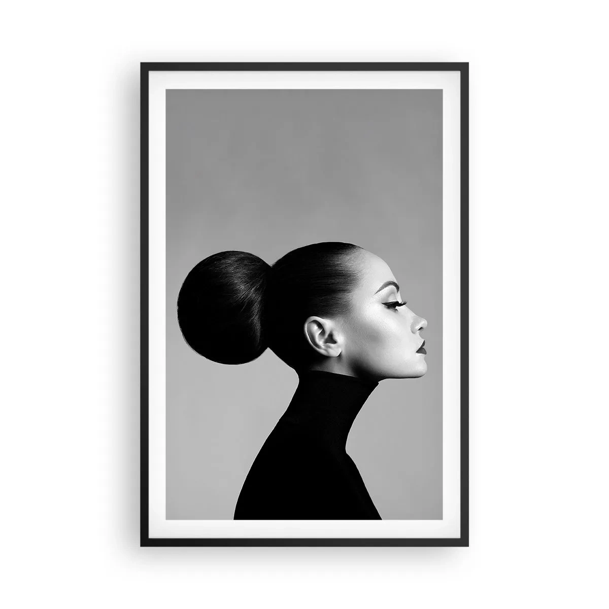 Poster in black frame - Modern Nefretete - 61x91 cm