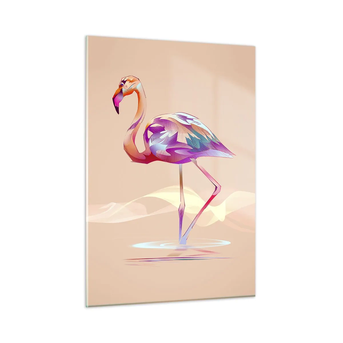 Glass picture - Bird of Good Emotions - 50x70 cm