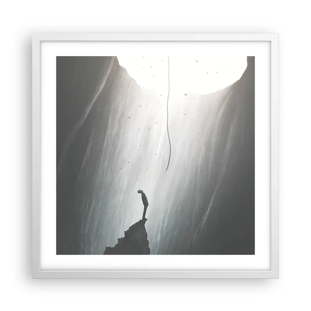 Poster in white frmae - There Is Always Some Way Out - 50x50 cm