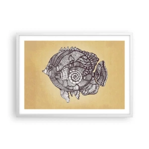 Poster in white frmae - From the Ocean of Ornaments - 70x50 cm