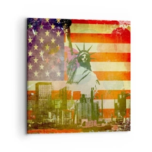 Canvas picture - Viva America! - 70x70 cm