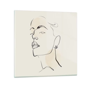 Glass picture - Proud Look - 40x40 cm