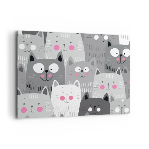 Canvas picture - Cat's World - 100x70 cm