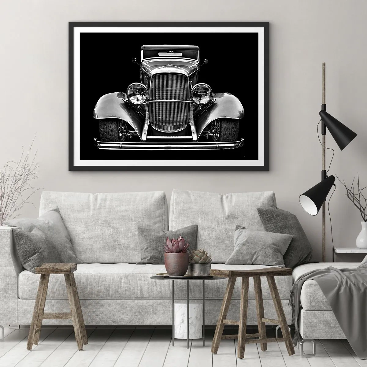 Poster in black frame - True Gentleman - 50x40 cm